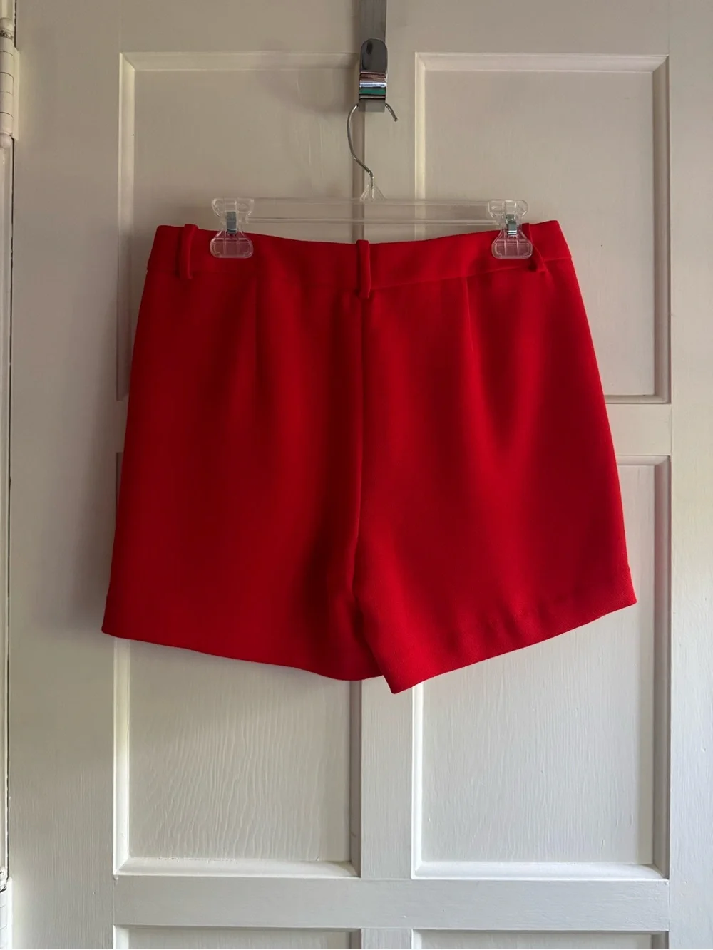 J. Crew Red High-Waist Tailored Shorts